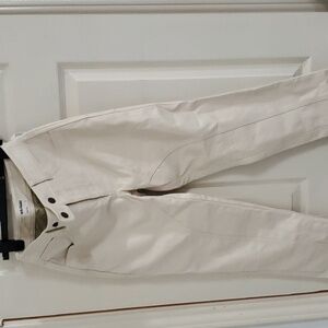 Free People We The Free cream bone Rebel Vegan Leather Pants size 0‎ brand new
